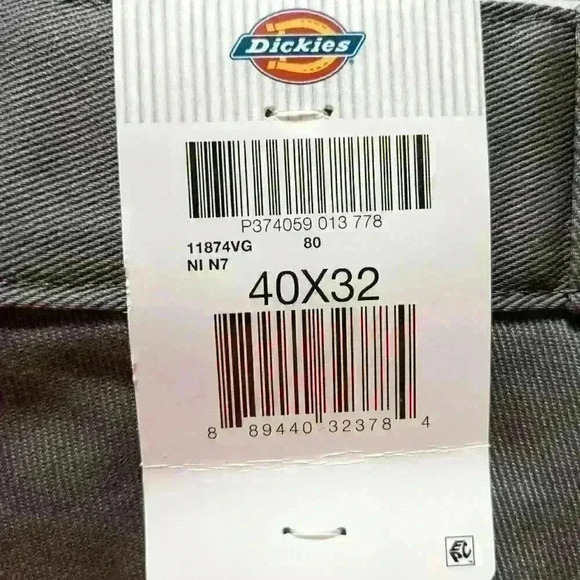 NWT Dickies Mens 874 Work Pant Flex Original Fit Grey 40x32 & 42x30 - Picture 10 of 11